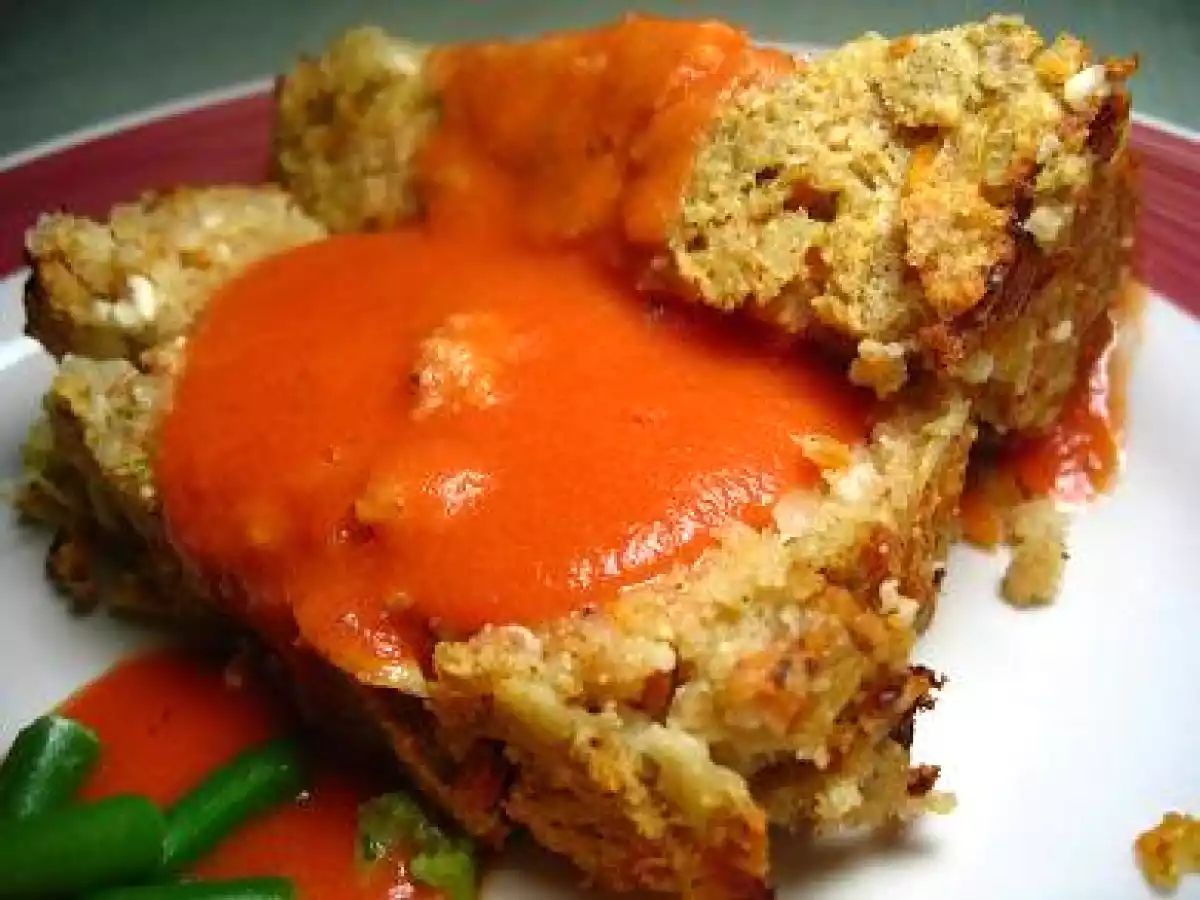 Pain au fromage cottage et sa sauce tomate