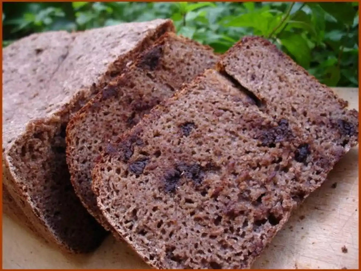 Pain au levain, à la farine de châtaigne et aux pépites de chocolat