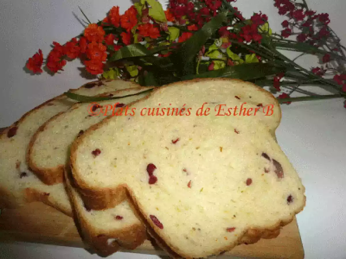 Pain aux canneberges et à l'orange (MAP)