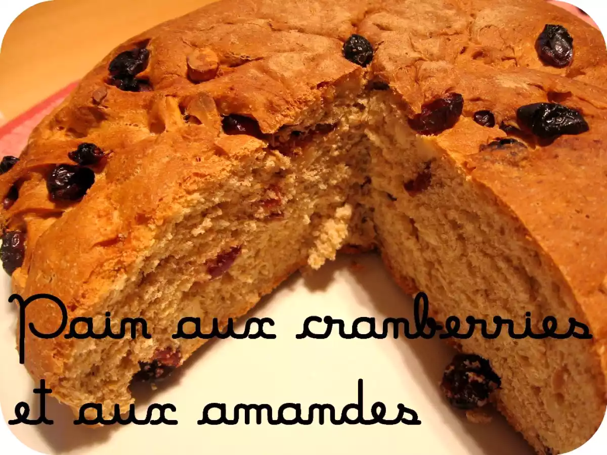 Pain aux cranberries et aux amandes pour le World Bread Day 08