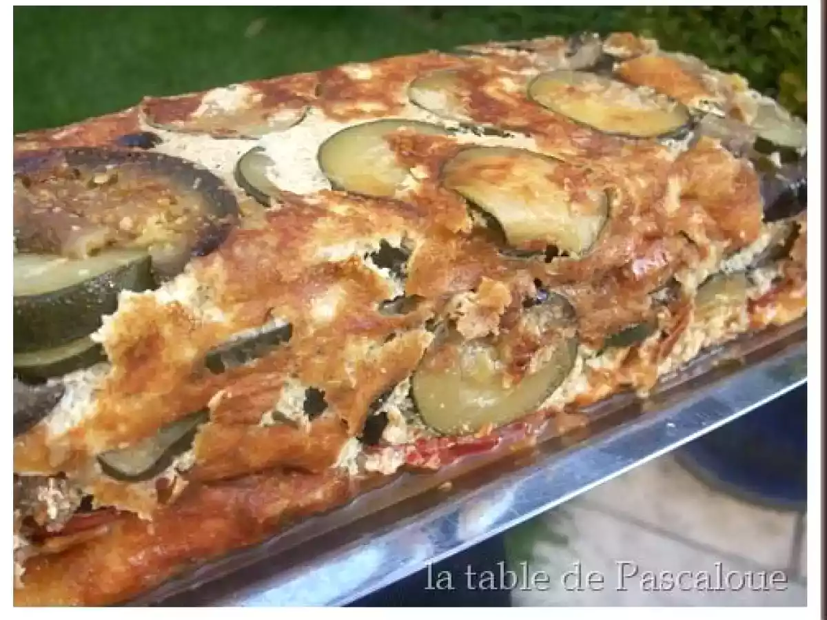 Pain d'aubergines et courgettes à la parmigiana - photo 2