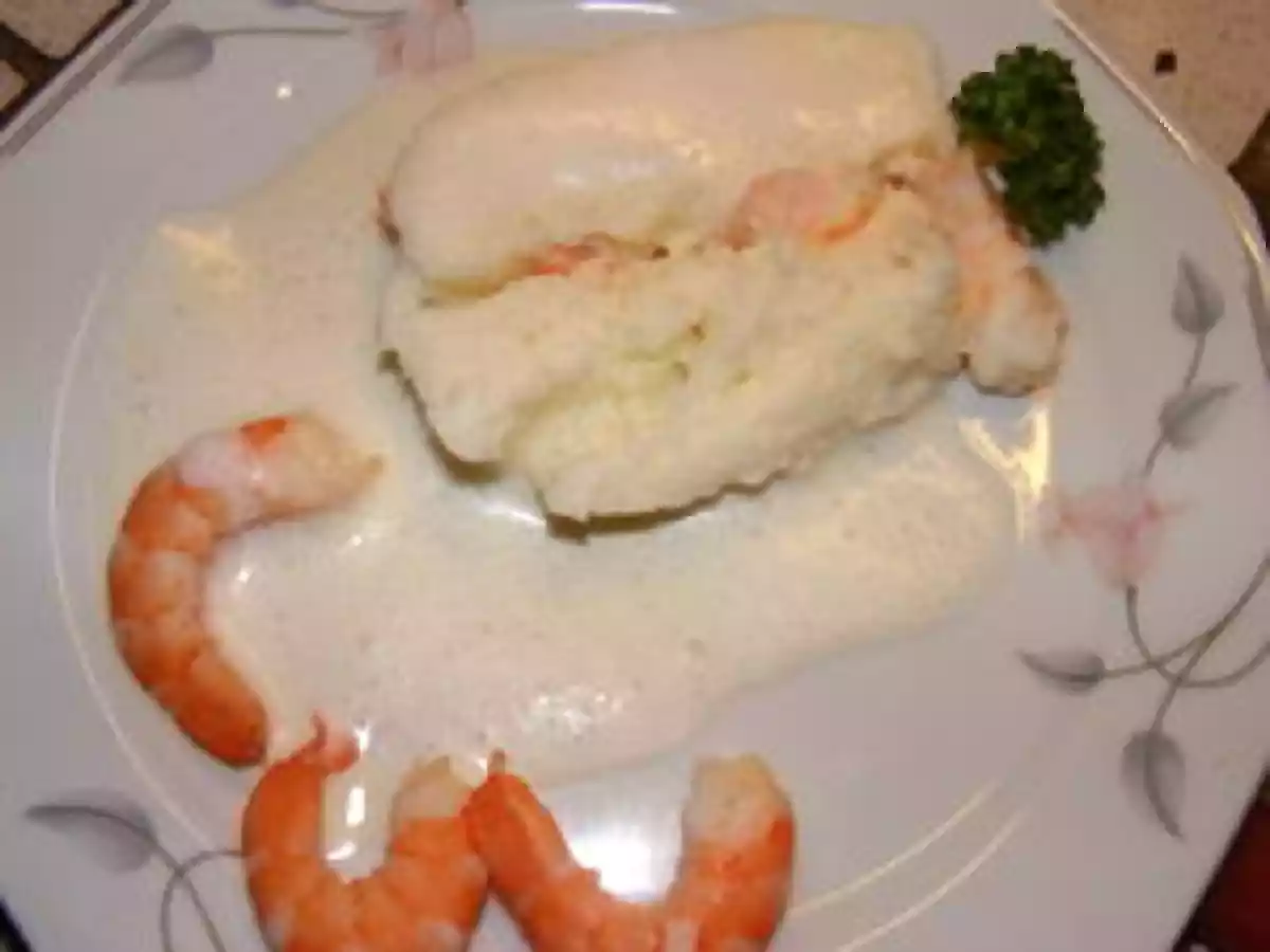 PAIN DE POISSON CRÈME DE CREVETTES SELON ANNE SOPHIE PIC