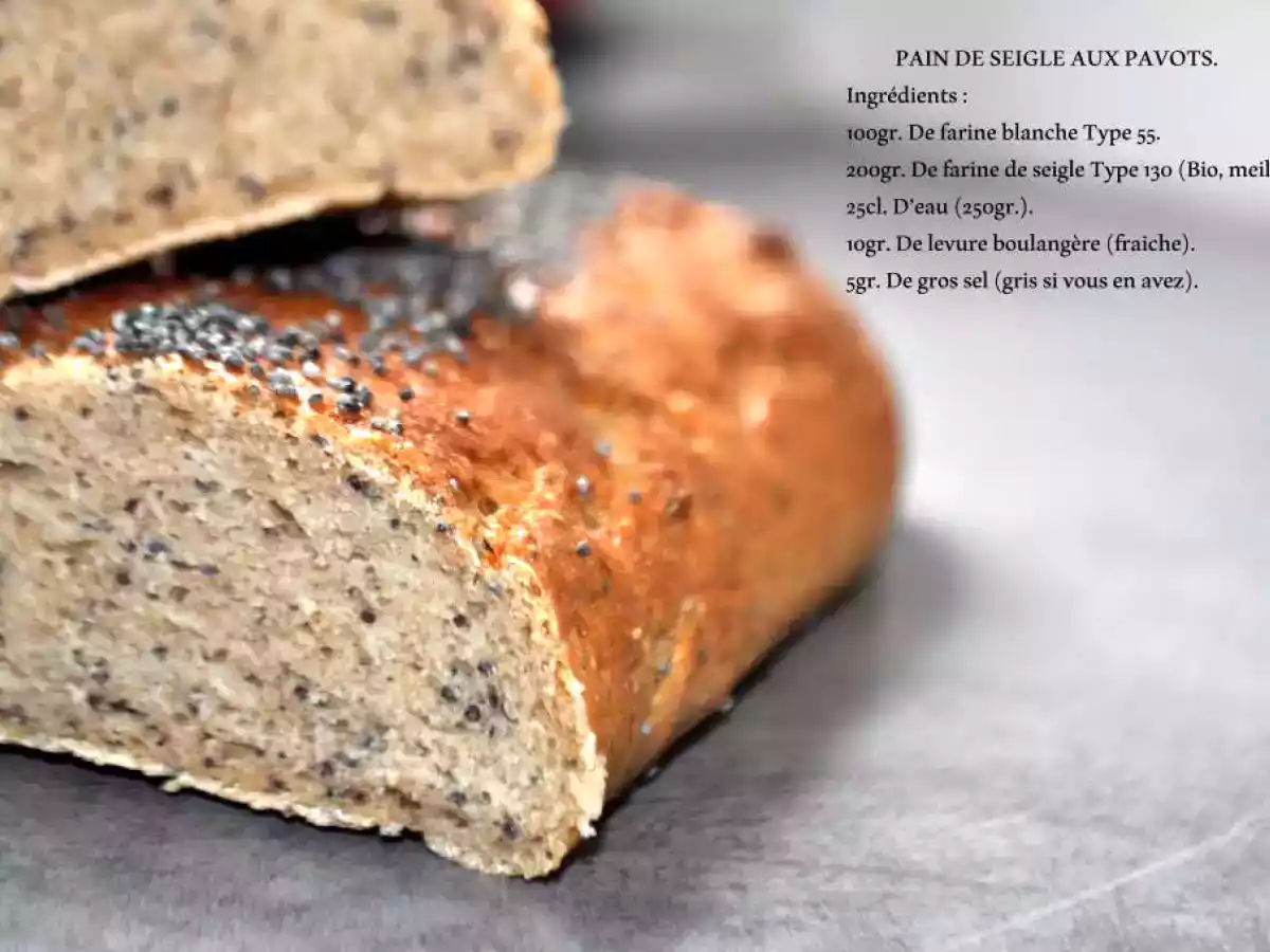 Pain de seigle aux pavots