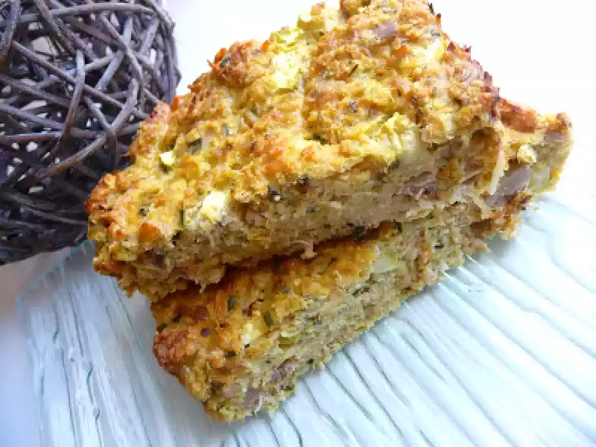 Pain de thon aux courgettes et aux flocons d'avoine