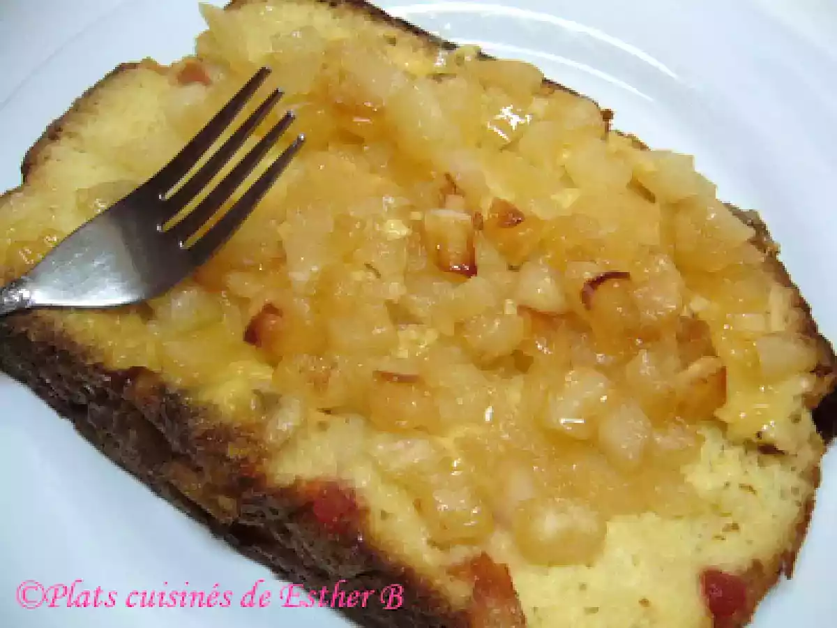 Pain doré léger aux pommes caramélisées - photo 2