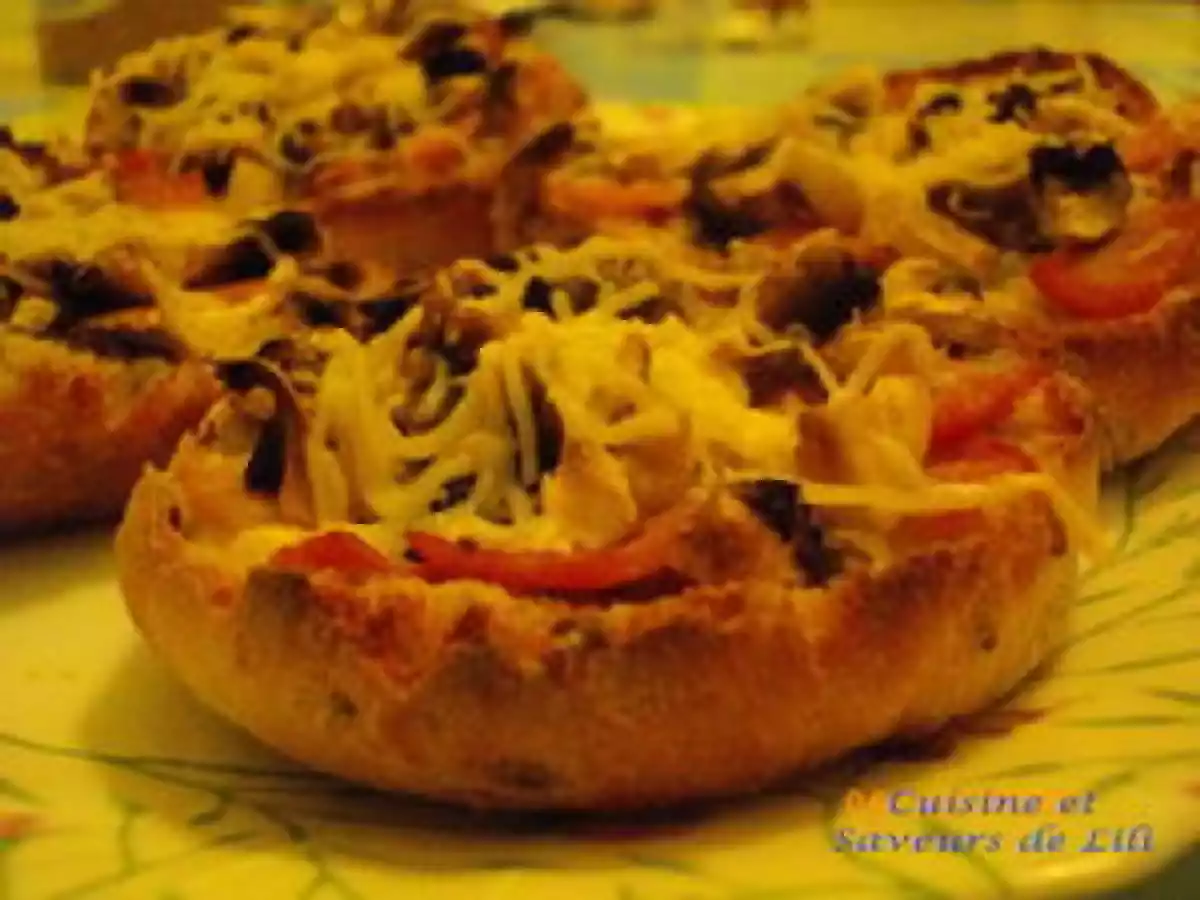 Pain façon pizza gratiné