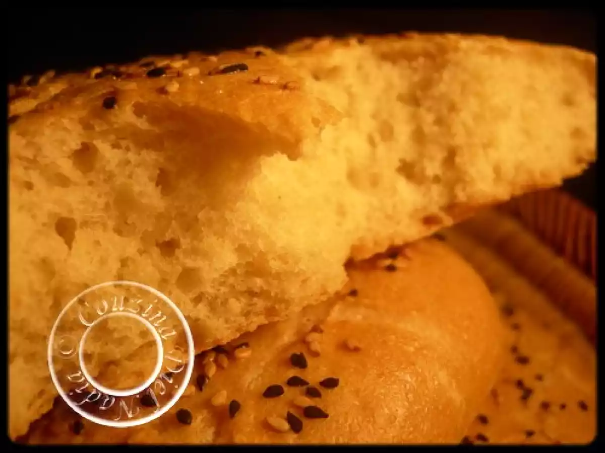 Pain farine blé entier/semoule moyenne - photo 2