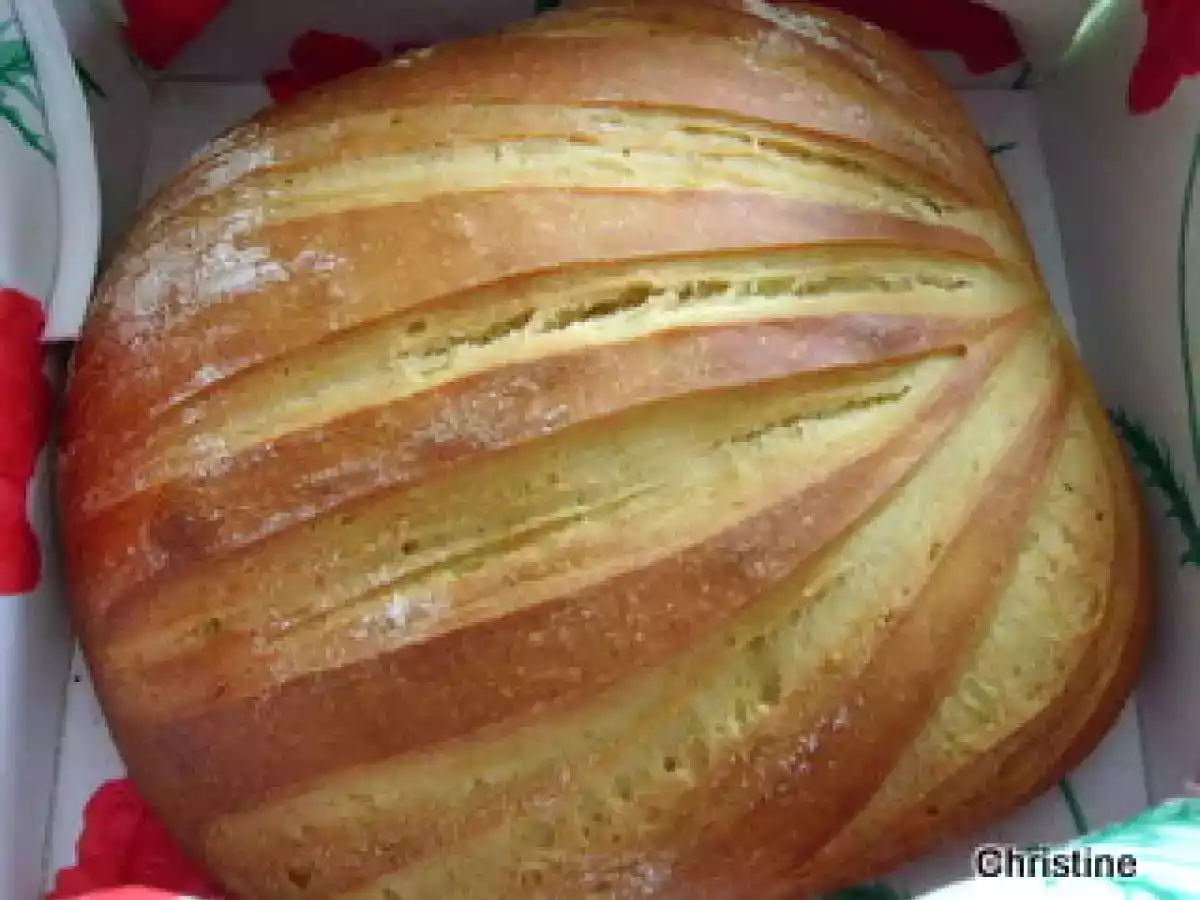 Pain Farl à la farine de maïs et levain