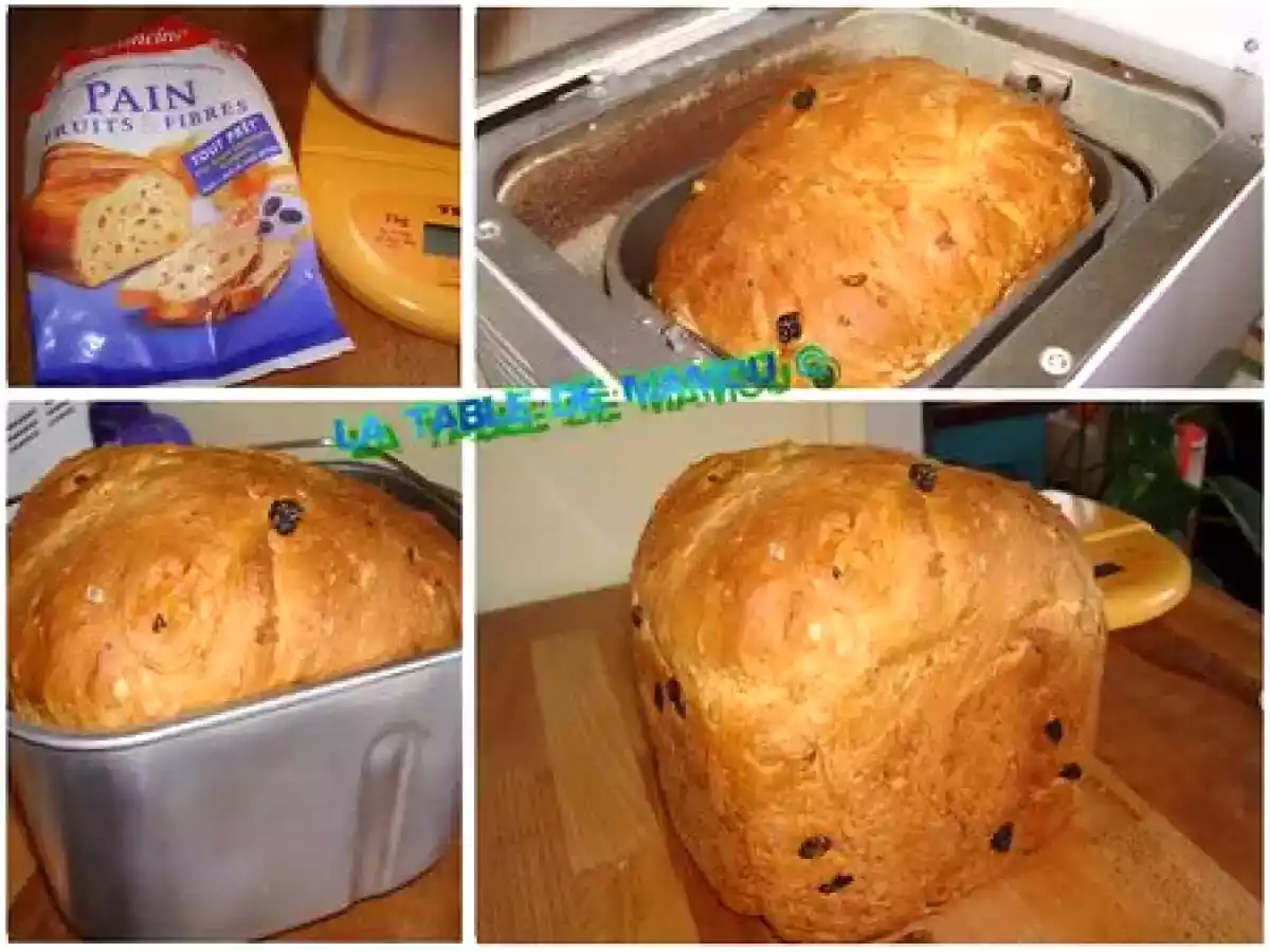 Pain fruits et fibres, farine Francine