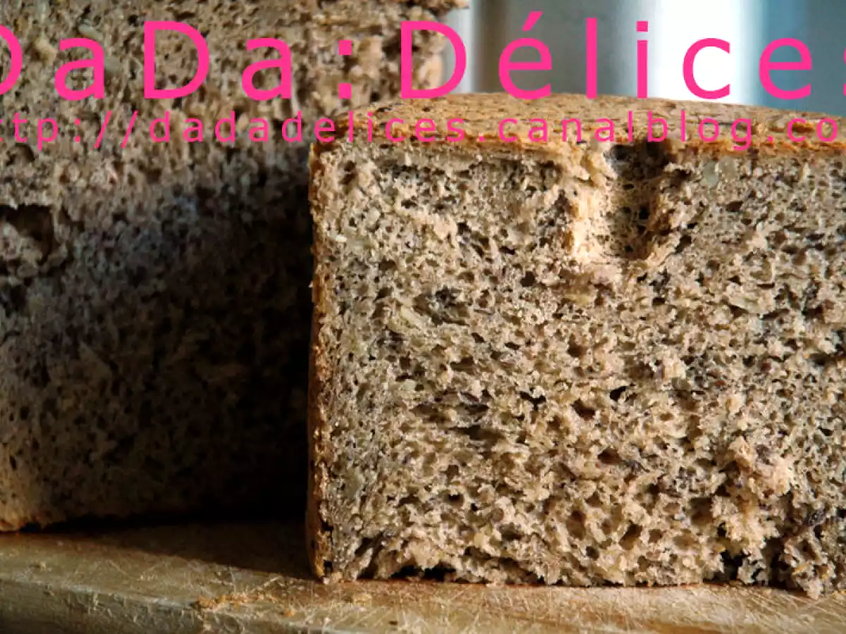 Pain grand épeautre complet aux grains et levain de Kamut