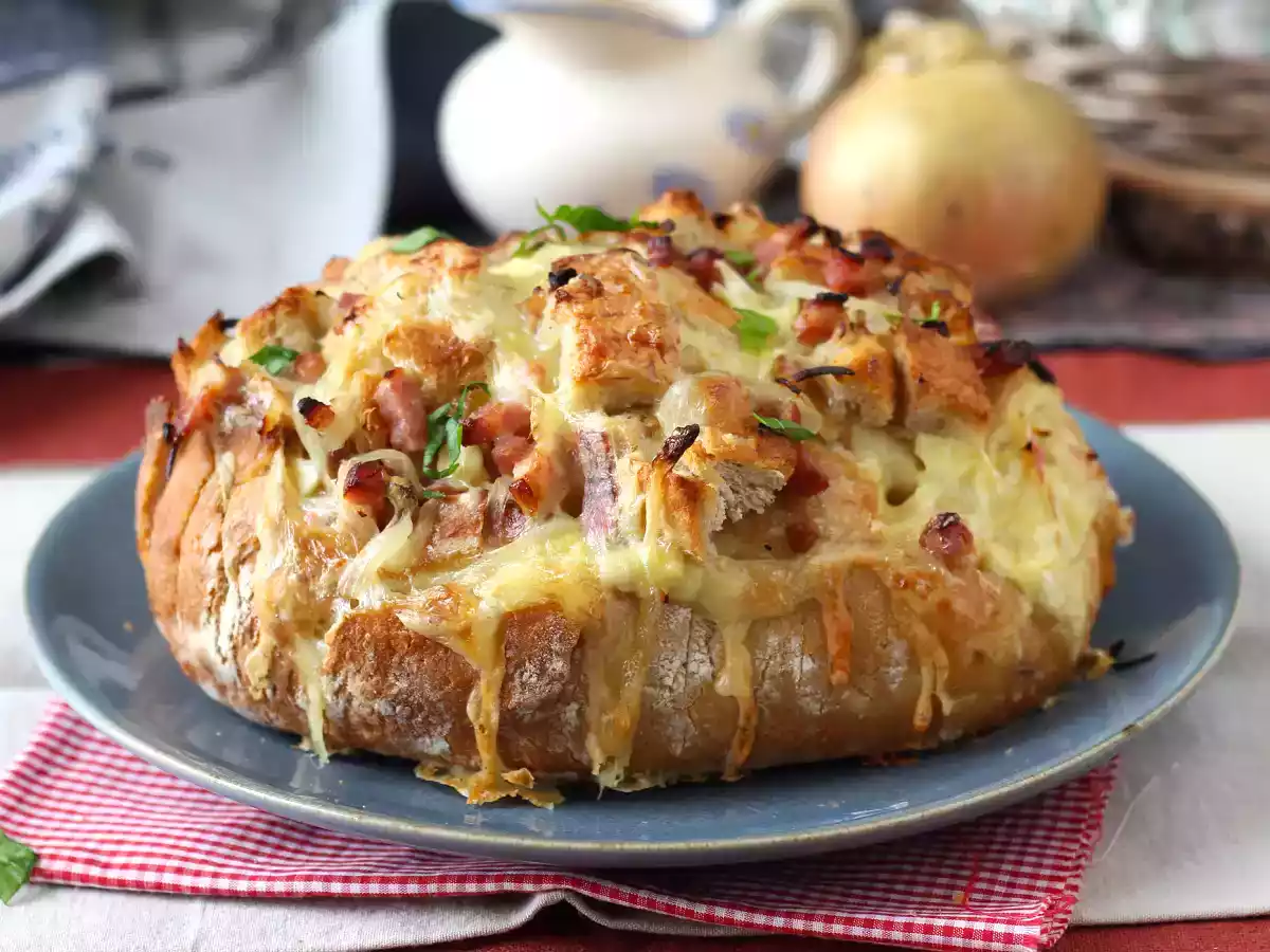 Pain hérisson farci façon tartiflette - photo 2