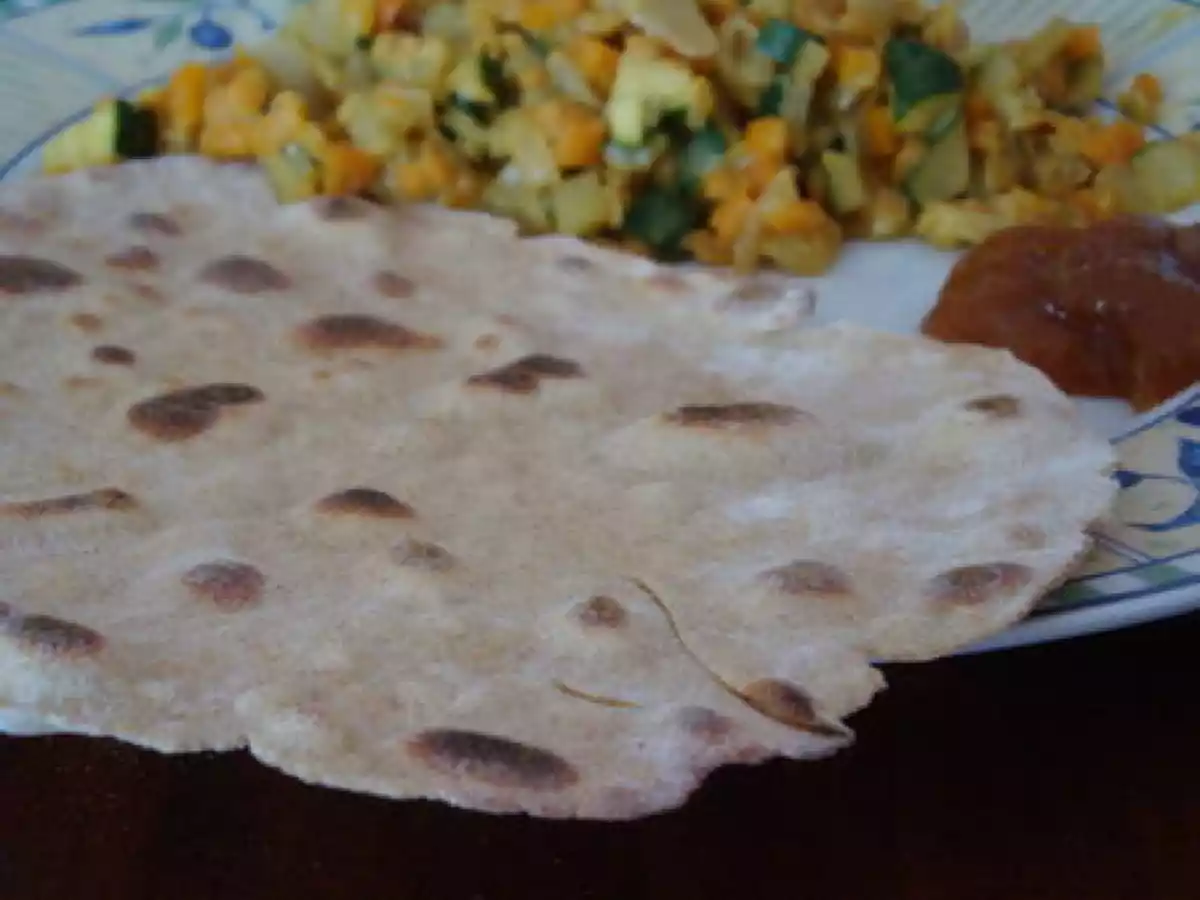 Pain indien ... ou les galettes à la farine de pois chiche