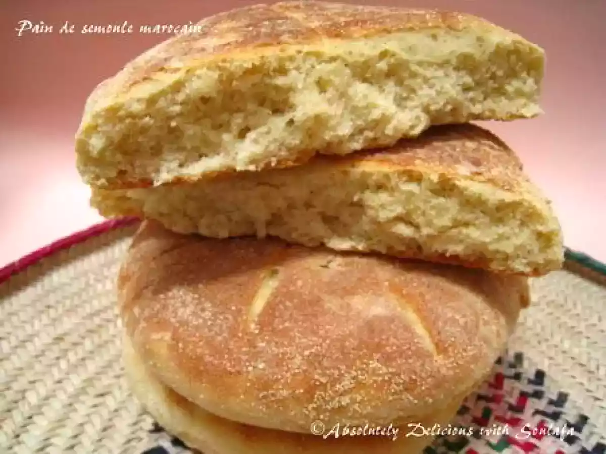 Pain marocain à la semoule