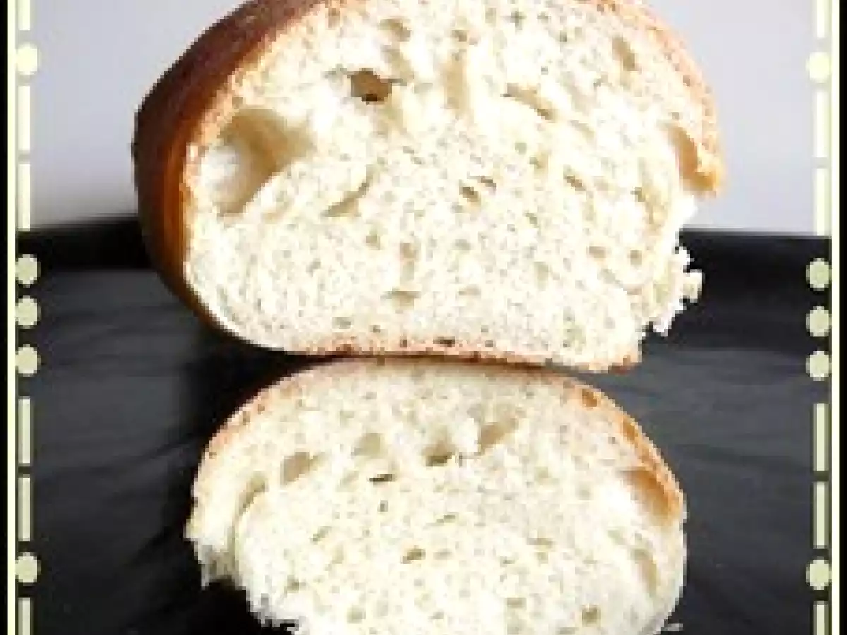 Pain mi-blanc sur poolish