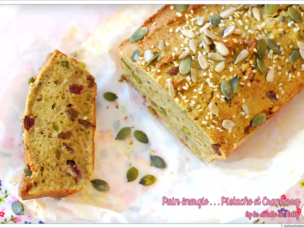 Pain p'tit dej' énergie: Pistache & Cranberry