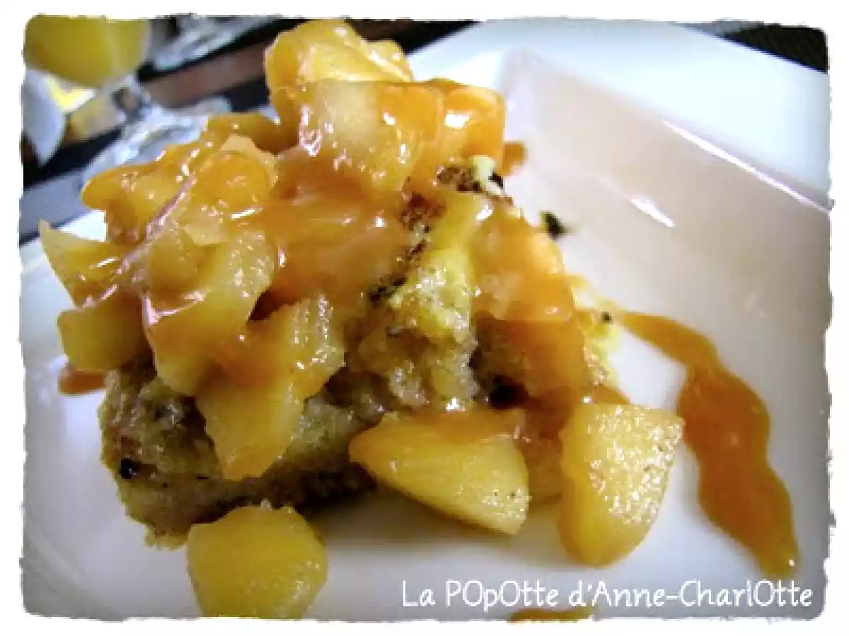Pain Perdu, POmmes FOndantes et Caramel au Beurre Demi Sel - photo 2