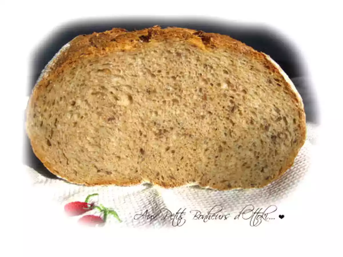 Pain semi-complet au levain aux graines
