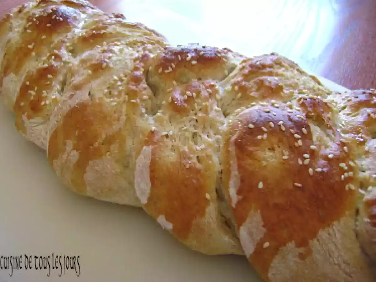 Pain tressé maison