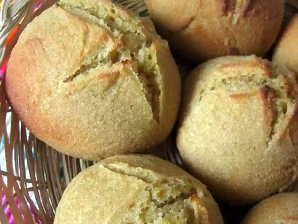 Pains de maïs au levain naturel et miel de lavande