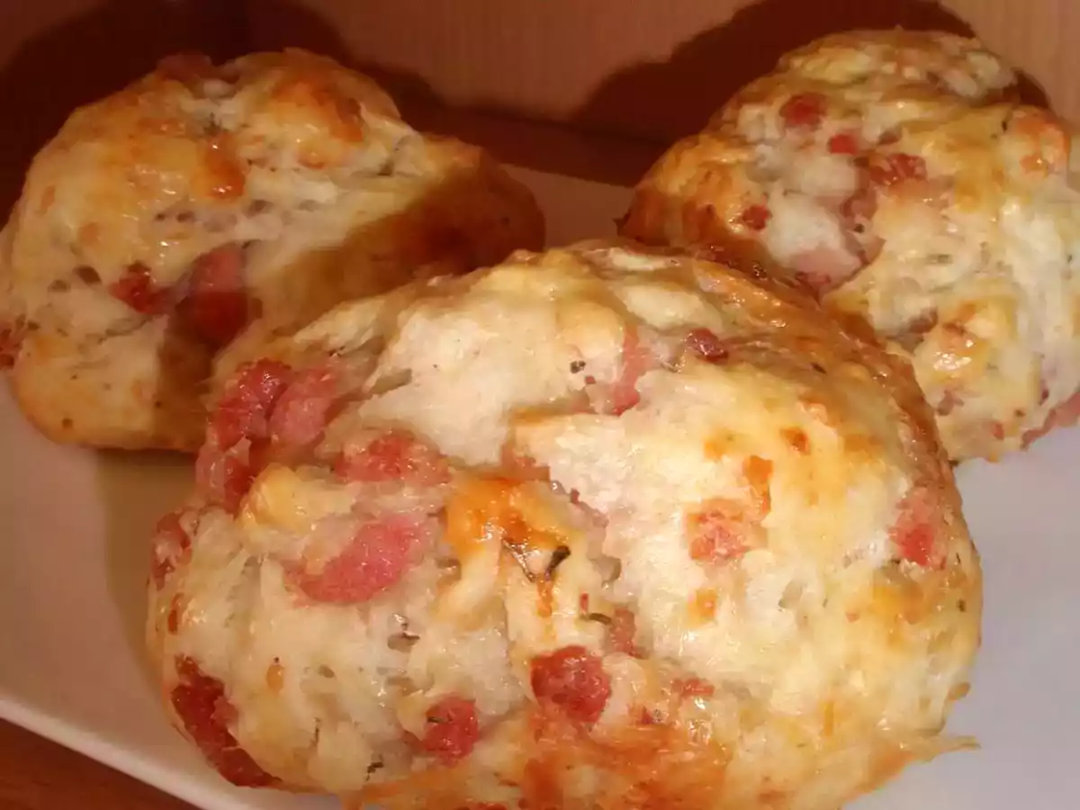 Pains individuels aux lardons & comté - photo 2