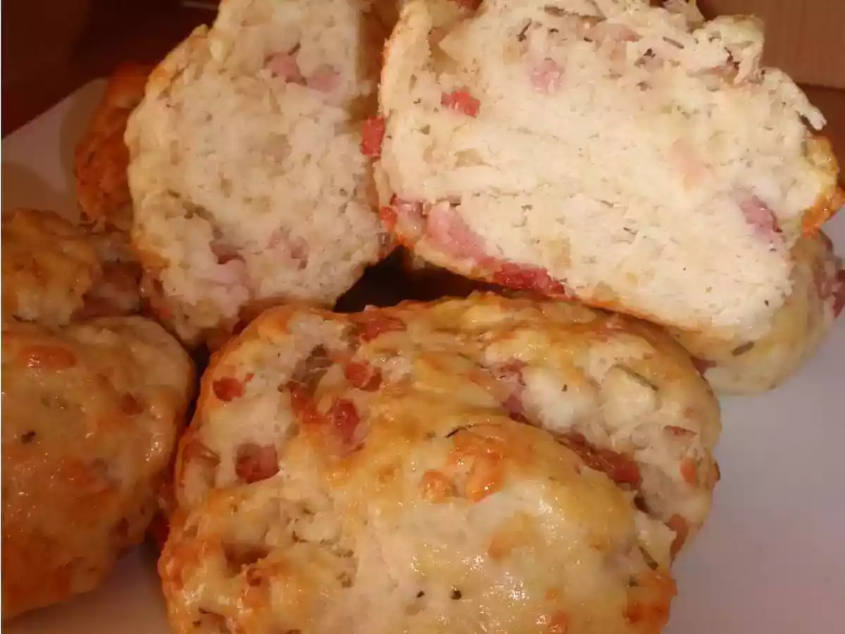 Pains individuels aux lardons & comté - photo 3