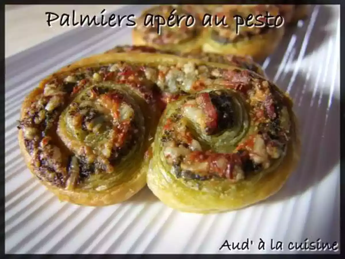Palmiers apéro au Pesto
