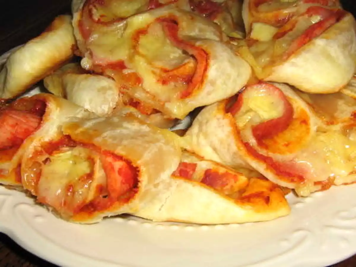 Palmiers apéro, jambon-brie