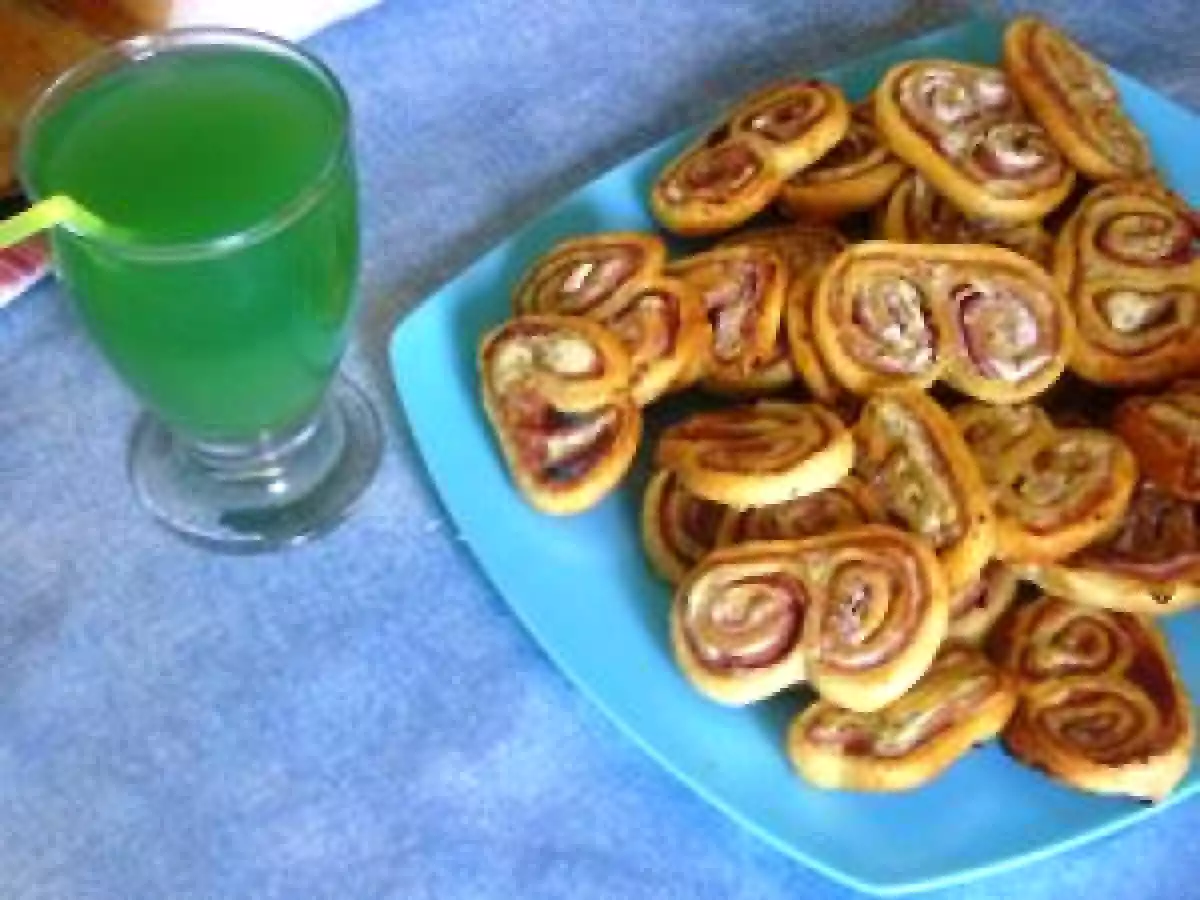 Palmiers au jambon et fromage frais aux herbes - photo 2