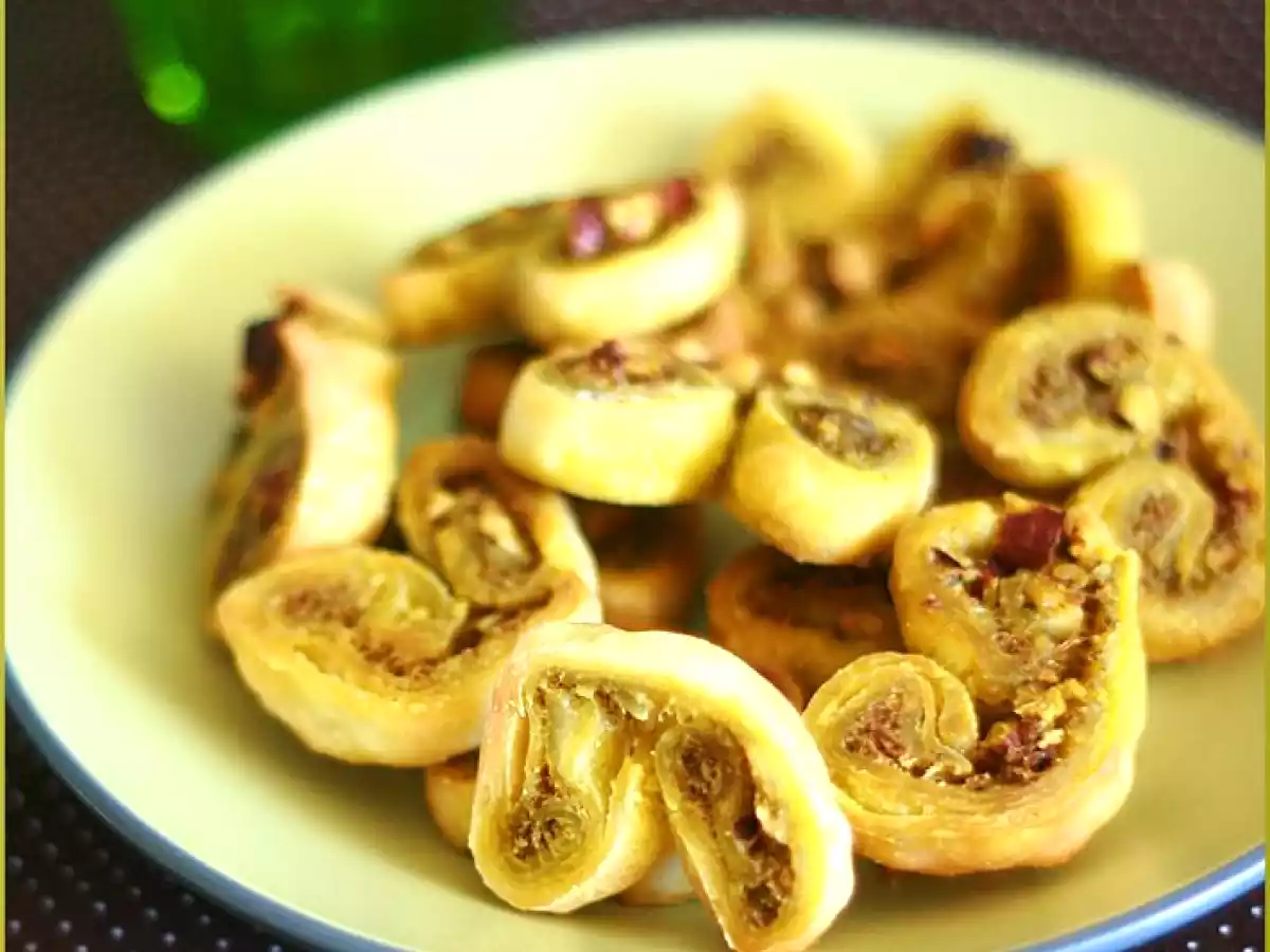 Palmiers au pesto et noisettes sans gluten