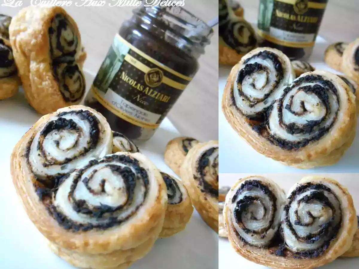 Palmiers feuilletés à la tapenade noire - photo 2