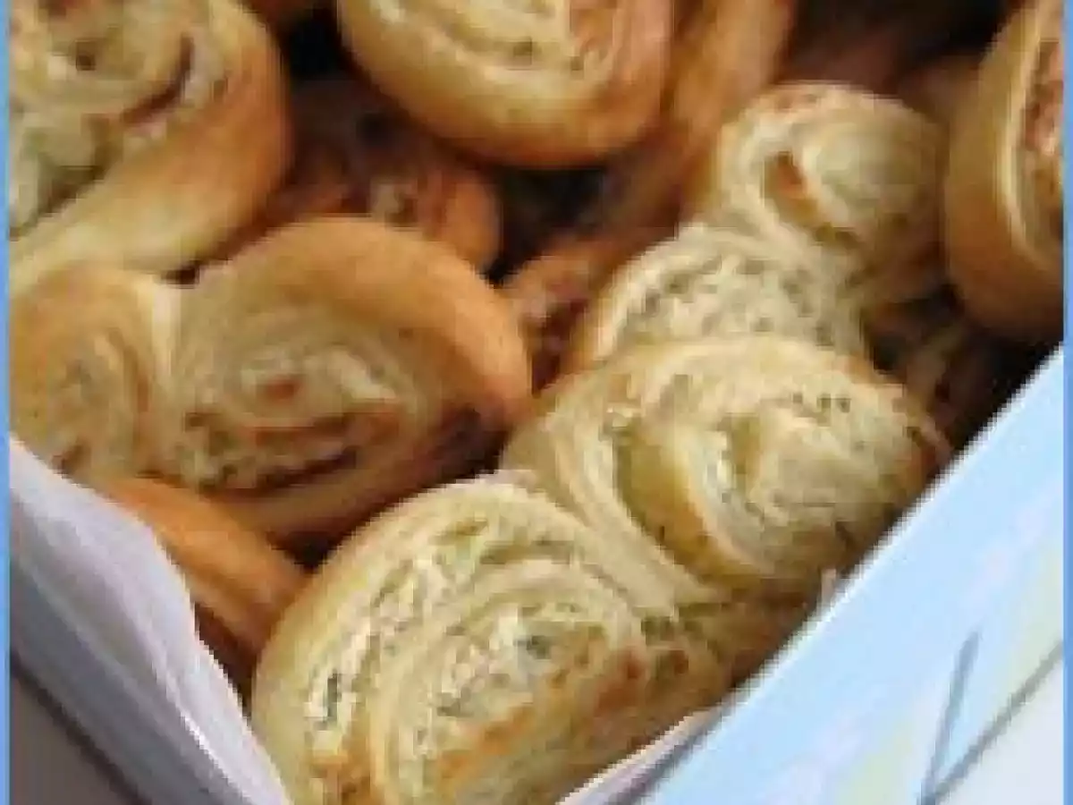 Palmiers feuilletés au Boursin/Tartare