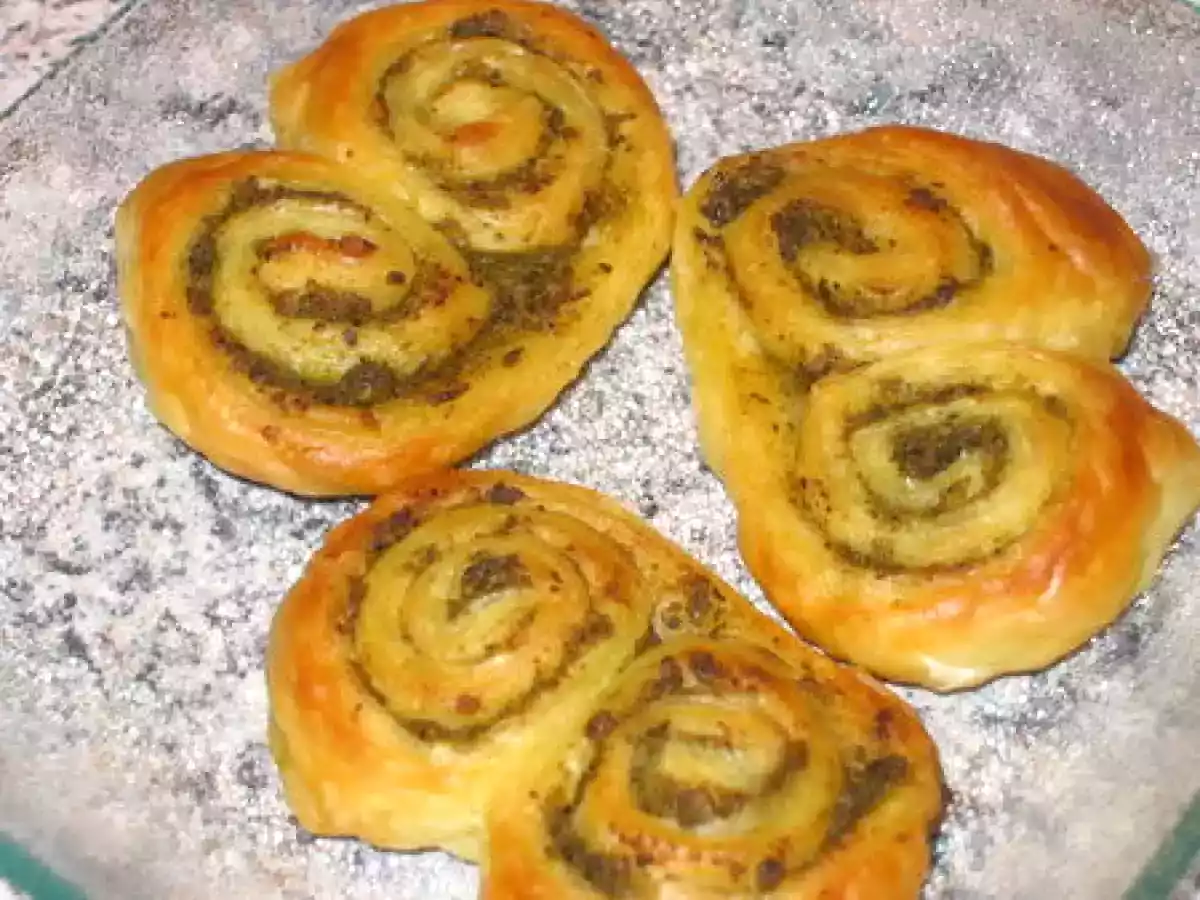 Palmiers feuilletés au pesto