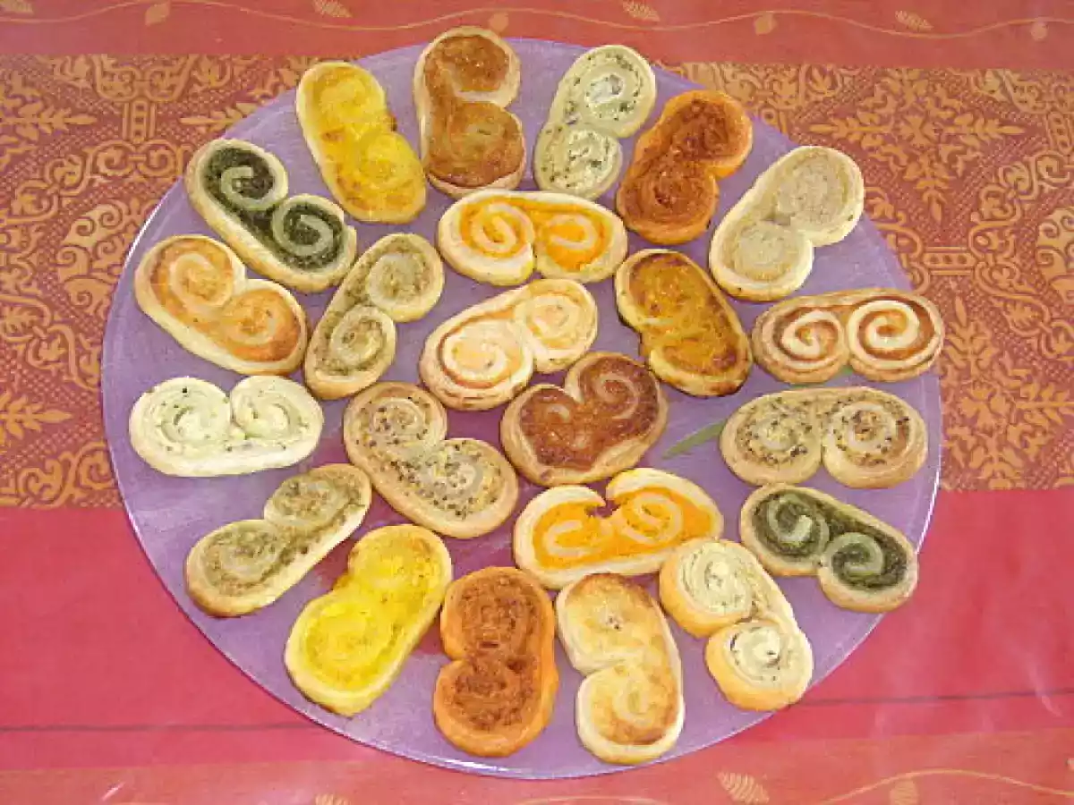 Palmiers feuilletés épinard / chèvre