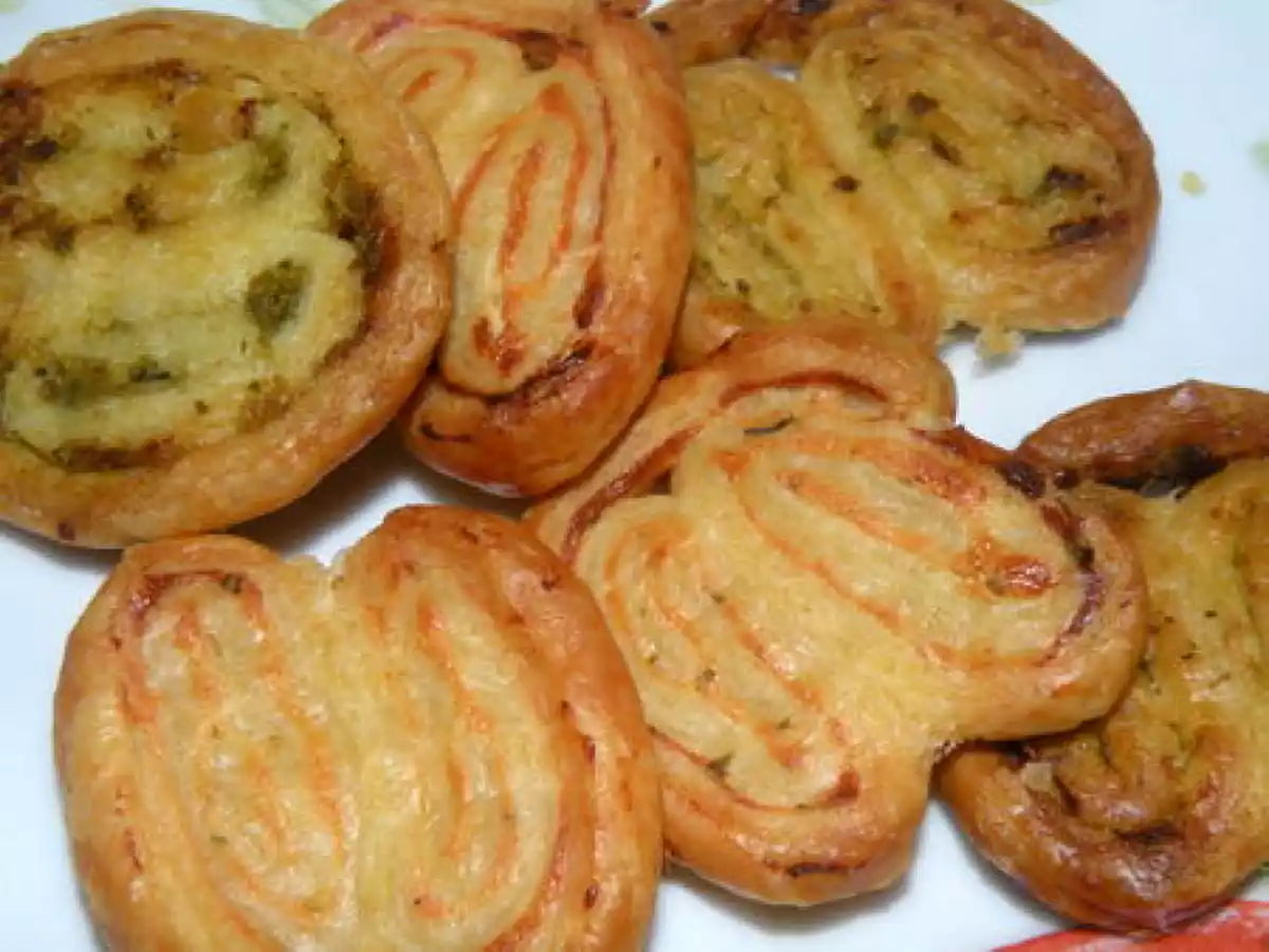 Palmiers salés moitié pesto moitié tartare pour l'apéro - photo 2