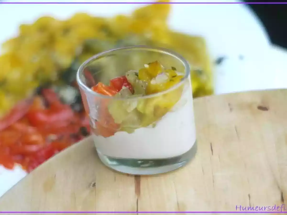 Panacotta au boursin et aux poivrons marinés - photo 2