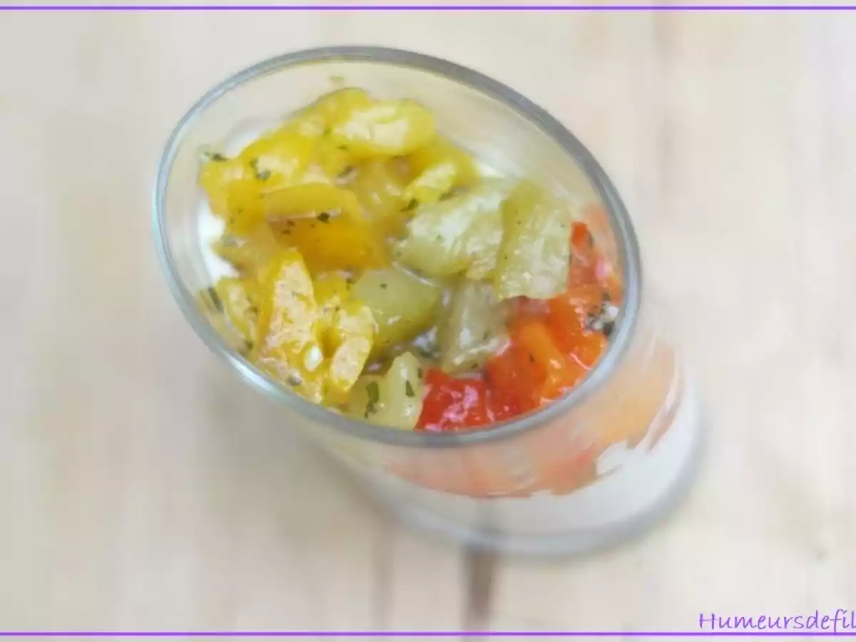 Panacotta au boursin et aux poivrons marinés - photo 3