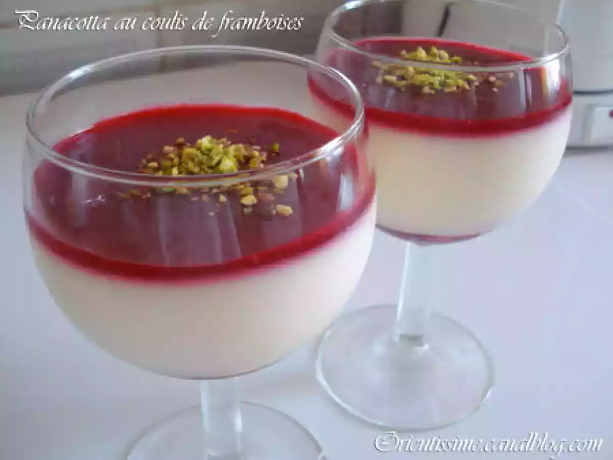 Panacotta au coulis de framboises (allégé) - photo 2