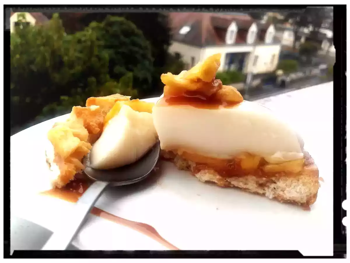 Panacotta au lait d'amande pomme et caramel - photo 2