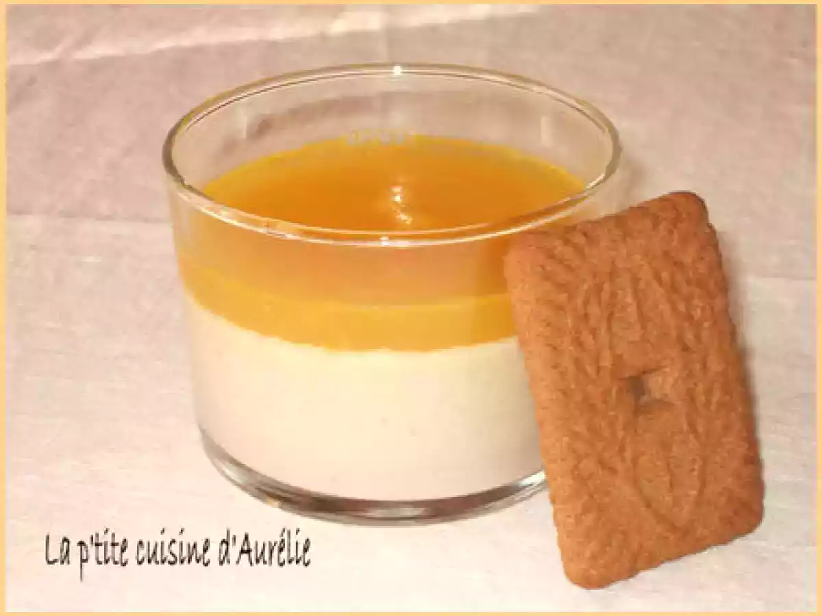 Panacotta aux speculoos sous gelée d'oranges