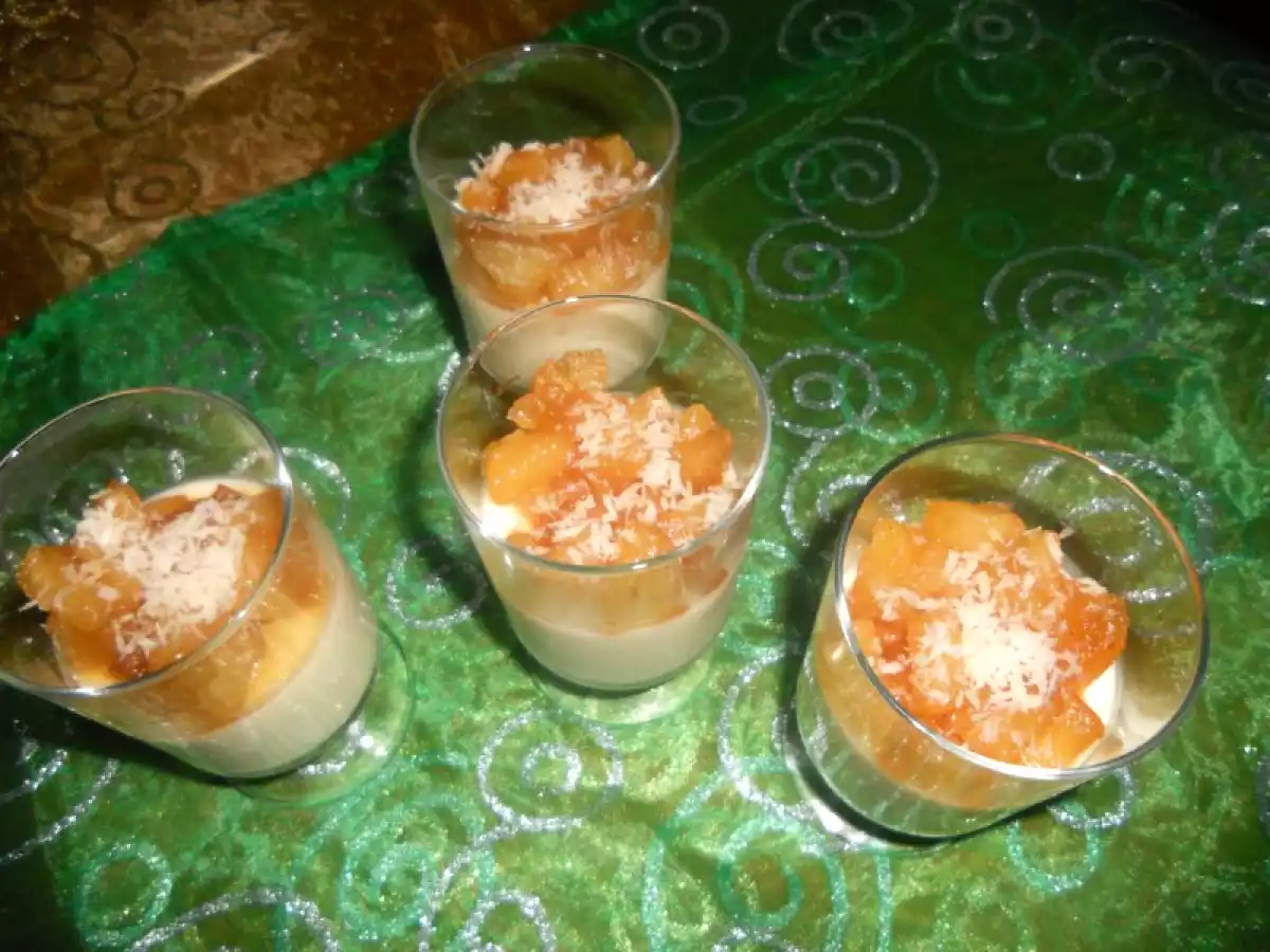 Panacotta citron, ananas. - photo 2