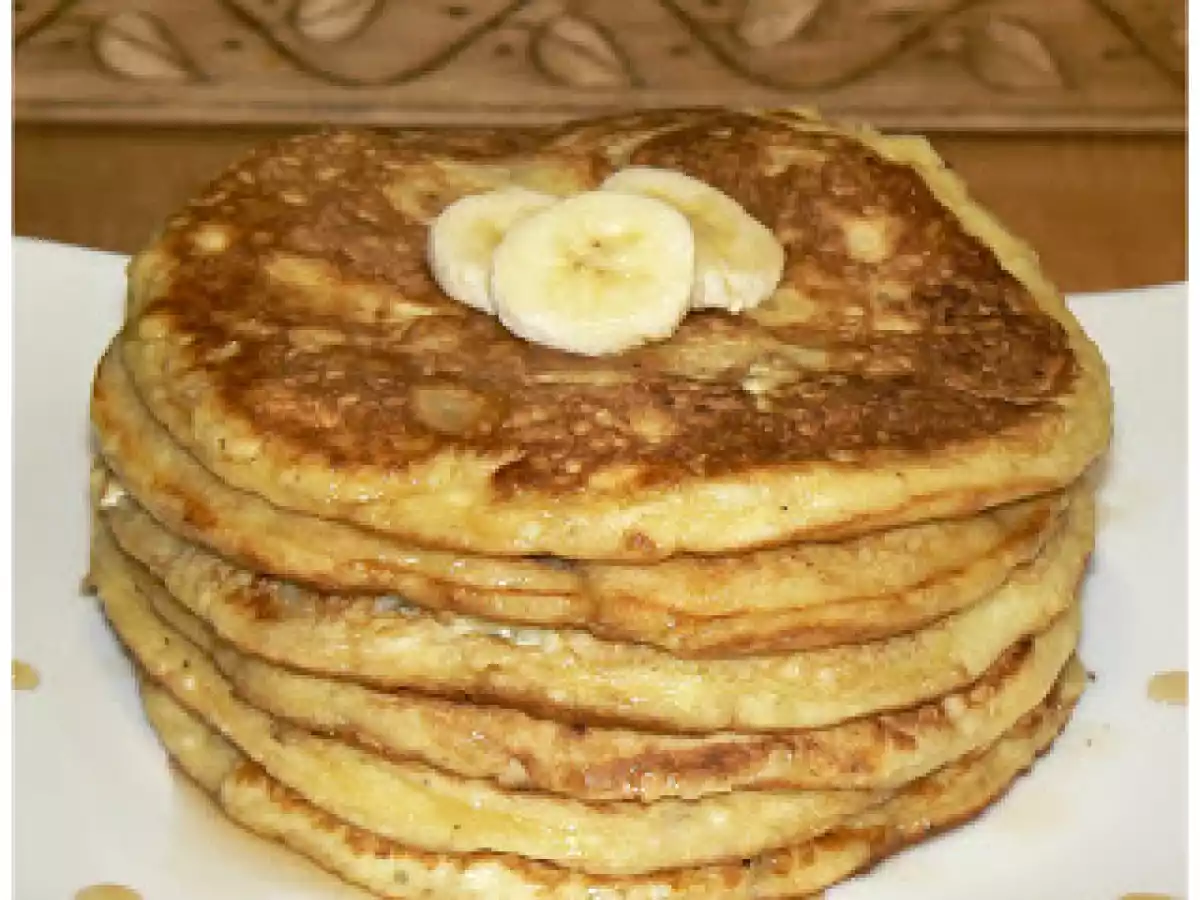 Pancakes à la ricotta et aux bananes