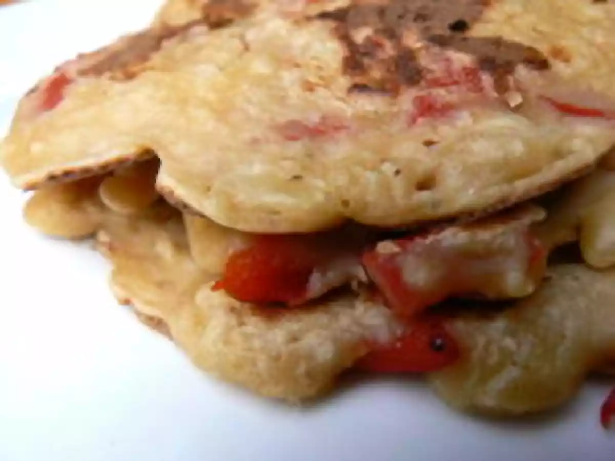 Pancakes au yaourt, noix et poivron - photo 3