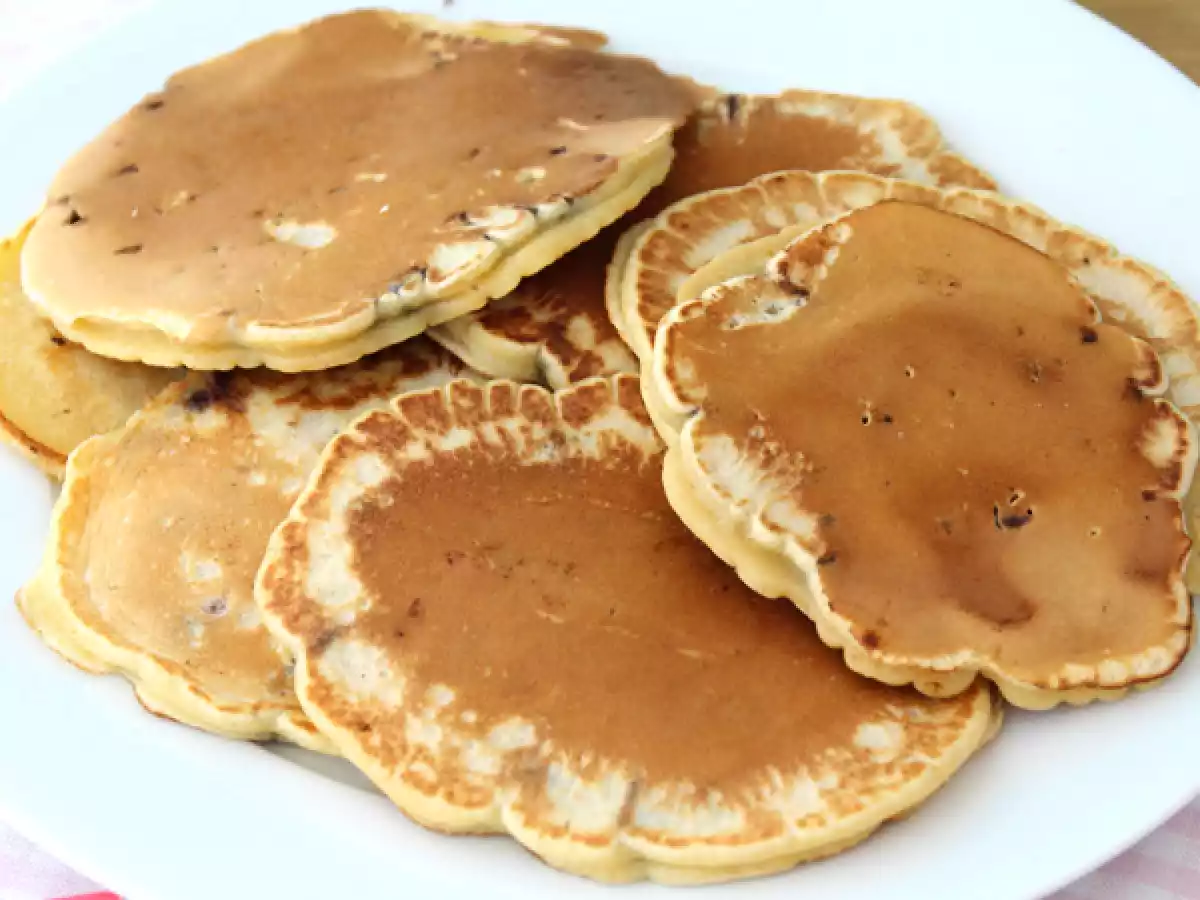 Pancakes aux pépites de chocolat