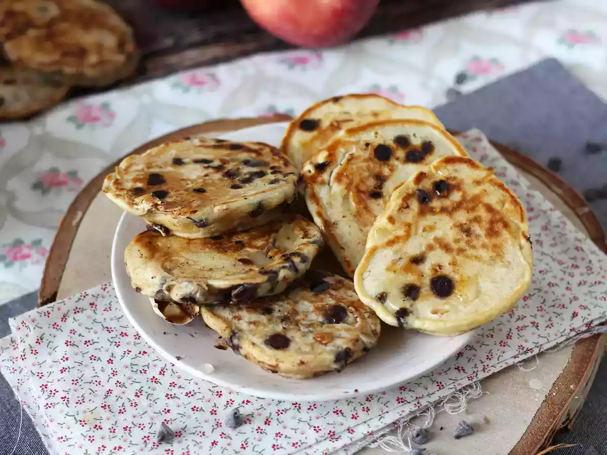 Pancakes aux pommes sans sucre ajouté