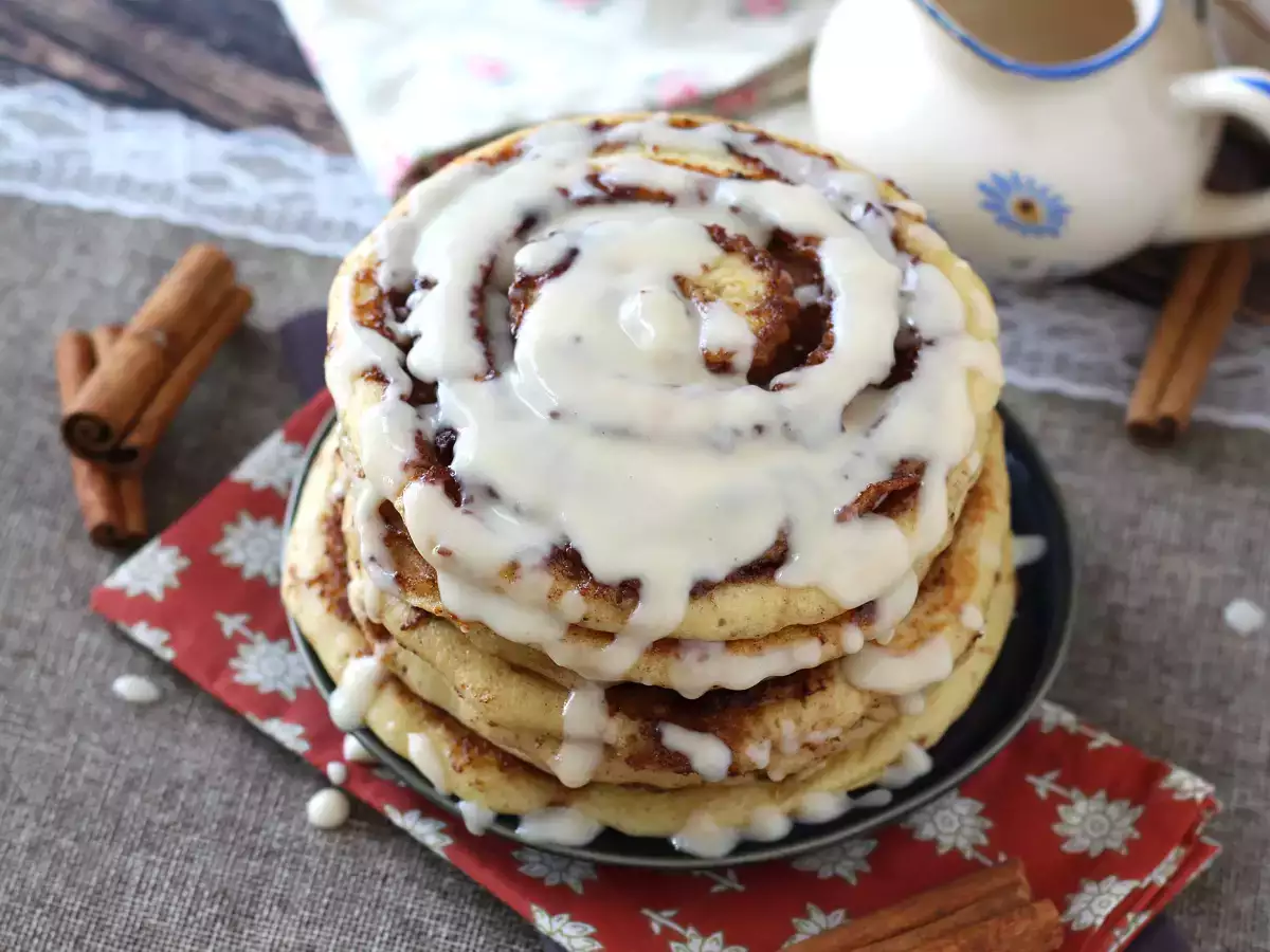 Pancakes façon cinnamon roll, pour les amoureux de cannelle - photo 6