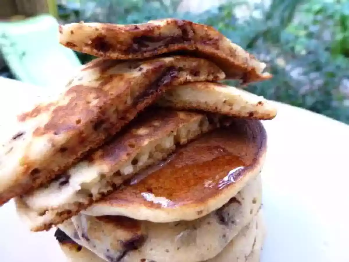 Pancakes moelleux à la brousse chocolat/banane - photo 2