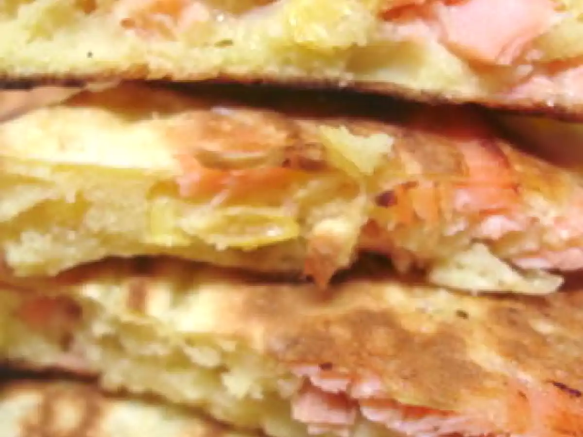 Pancakes saumon fumé - maïs