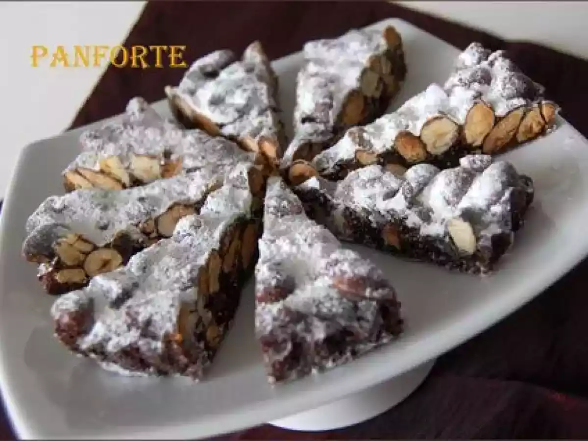 Panforte ou gâteau de Sienne, sans gluten et sans lactose
