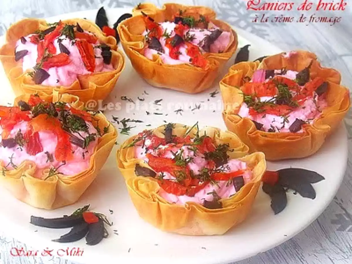 Paniers de brick à la crème de fromage - photo 2
