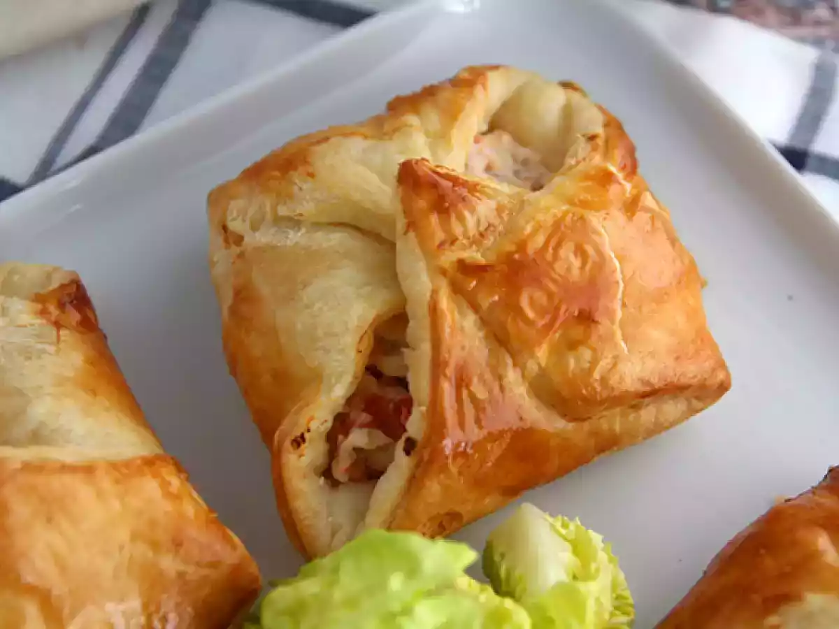 Paniers feuilletés au saumon fumé et fromage de chèvre frais - photo 2